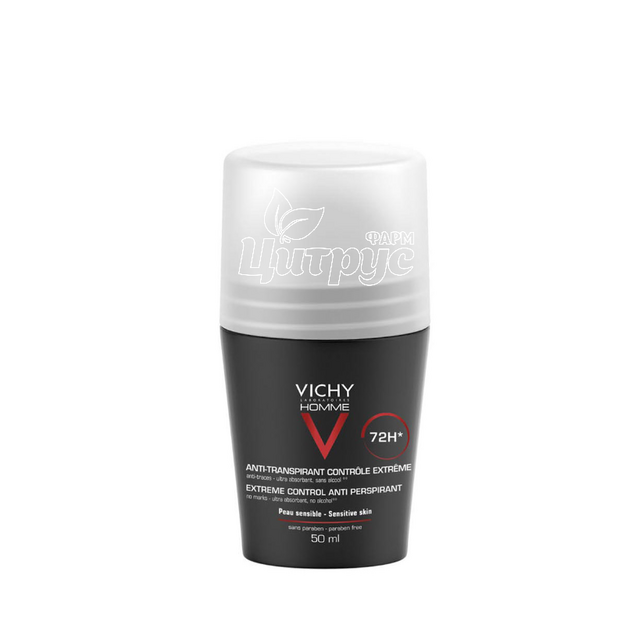 Віші Ом (Vichy Homme) Дезодорант кульковий екстра-сильної дії для чоловіків 50 мл