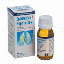Бромгексин 4 Берлін-Хемі розчин 4 мг / 5 мл 60 мл