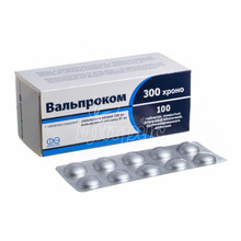 Вальпроком 300 Хроно таблетки пролонговані 300 мг 100 штук