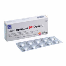 Вальпроком 500 Хроно таблетки пролонговані 500 мг 30 штук