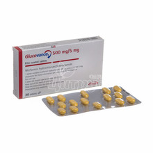 Глюкованс таблетки вкриті оболонкою 500 мг / 5 мг 30 штук
