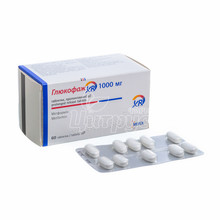 Глюкофаж XR таблетки пролонговані 1000 мг 30 штук
