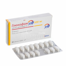 Глюкофаж XR таблетки пролонговані 500 мг 30 штук