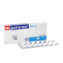 Диротон таблетки 20 мг 28 штук