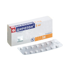 Диротон таблетки 5 мг 28 штук