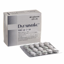Дуглимакс таблетки 500 мг/2 мг 60 штук