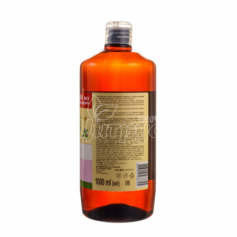 фото 1-2/Шампунь Зелена Аптека Лопух великий і протеїни пшениці проти випадіння волосся 1000 мол