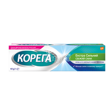 Корега свіжий смак екстра сильний крем для фіксації зубних протезів туба 40 мл