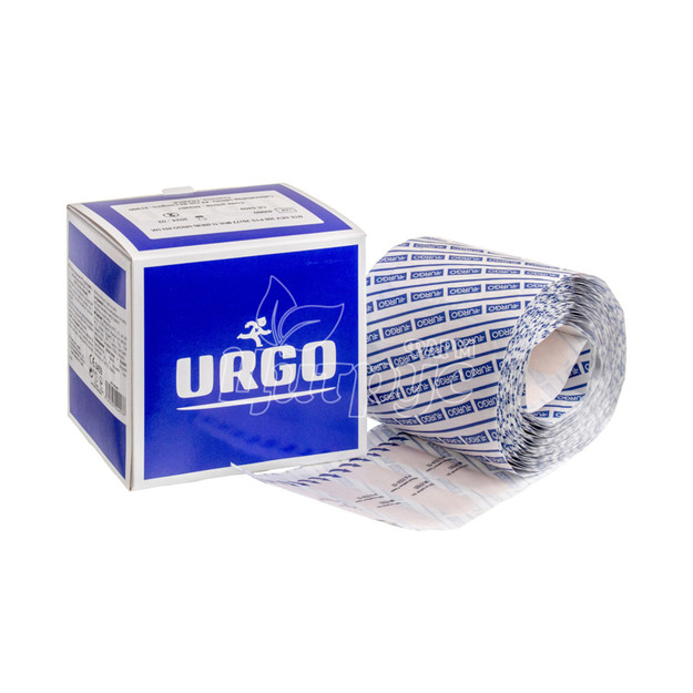 Лейкопластир прозорий Урго (Urgo) з антисептиком (19 мм х 72 мм) 300 штук
