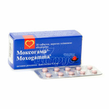 Моксогамма таблетки вкриті оболонкою 0,4 мг 30 штук