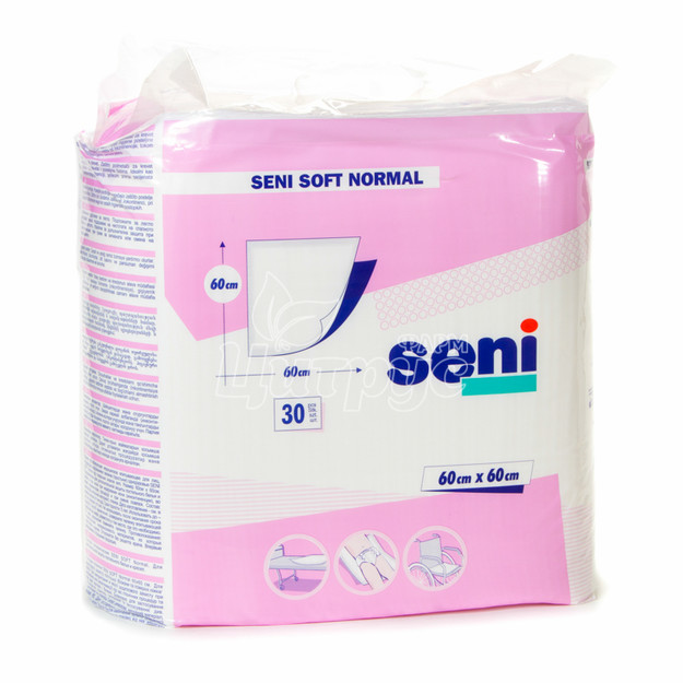 Пелюшки гігієнічні Сені Cофт (Seni Soft) Нормал (Normal) 60 см х 60 см 30 штук