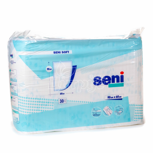 Пелюшки гігієнічні Сені Cофт (Seni Soft) Супер (Super) 90 см х 60 см 30 штук