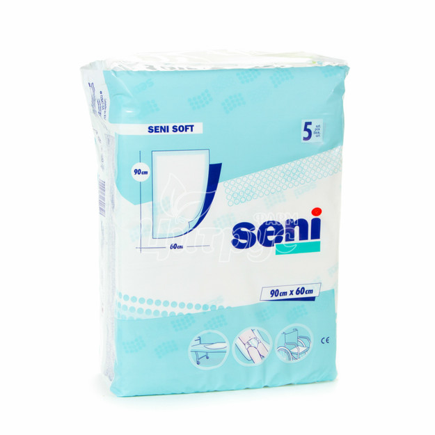 Пелюшки гігієнічні Сені Cофт (Seni Soft) Супер (Super) 60 см х 90 см 5 штук