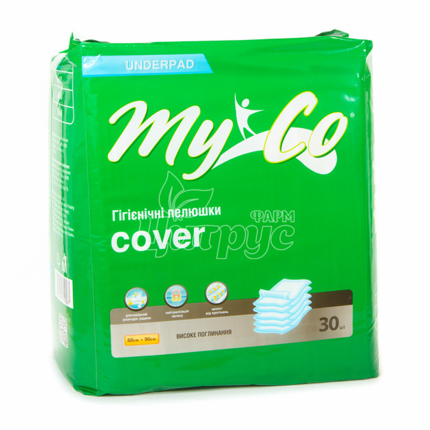 Пелюшки гігієнічні Майко (MyCo) Килим (Cover) 60 х 90 см 30 штук