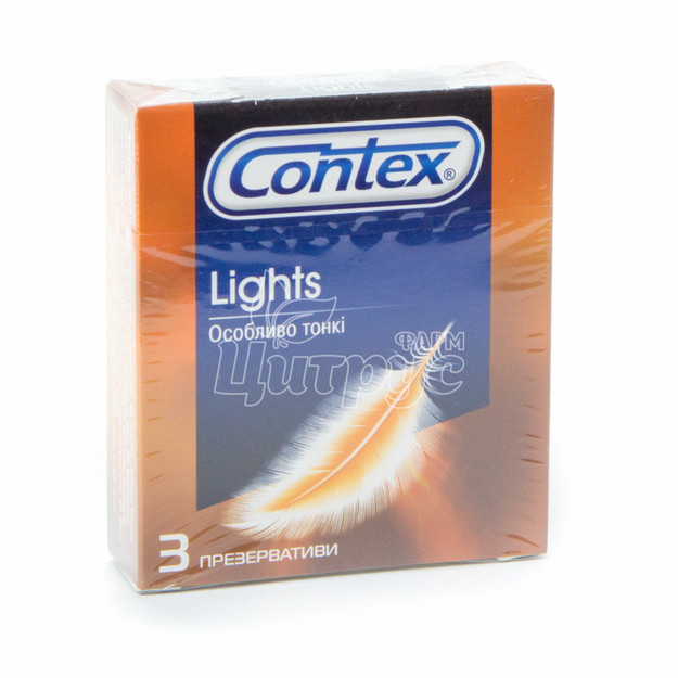 Презервативи Контекс (Contex) Лайтс (Lights) особливо тонкі 3 штук