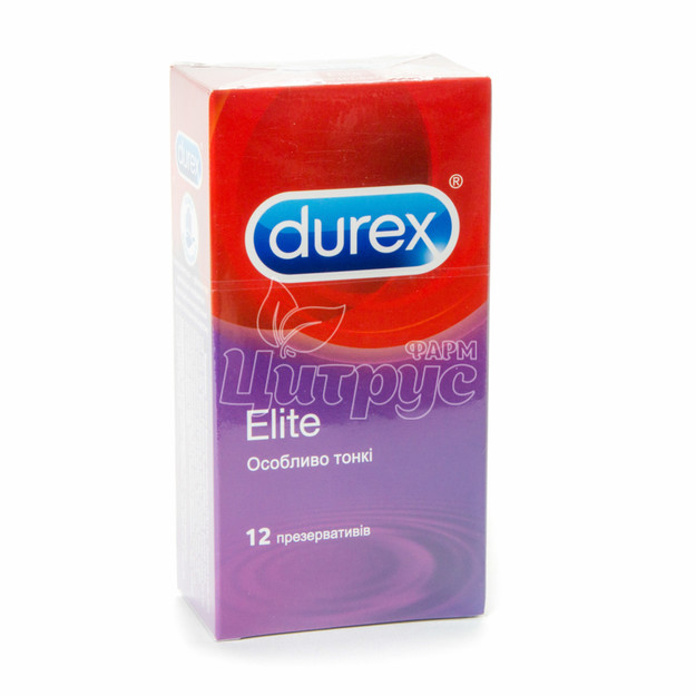 Презервативи Дюрекс (Durex) Еліт (Elite) особливо тонкі 12 штук