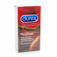 Презервативи Дюрекс (Durex) Ріл Філ (Real Feel) натуральні відчуття 12 штук