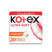 Прокладки щоденні жіночі Котекс (Kotex) Ультра Софт Нормал Дуо (Ultra Soft Normal Duo) Economy 20 штук