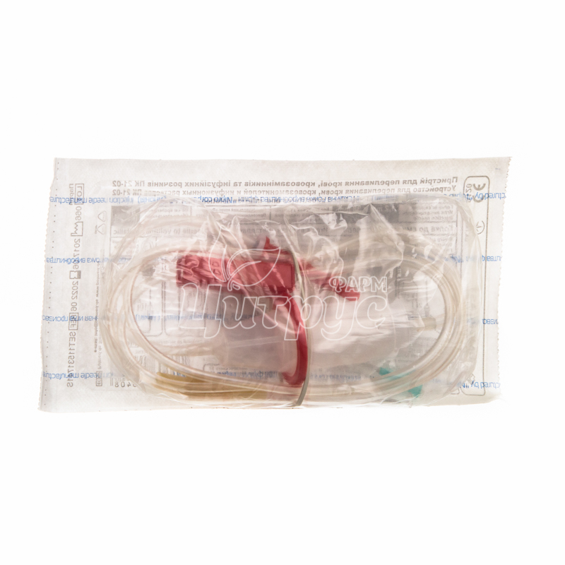 фото 1-2/Система ПК 21-02 для переливання крові з металевої голкою Луер