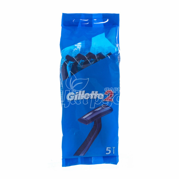 Станок Джилет 2 (Gillette 2) одноразовий 5 штук
