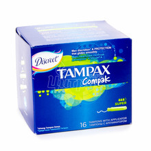 Тампони жіночі гігієнічні Тампакс (Tampax) компак Супер (Compak Super) 16 штук