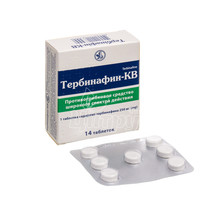 Тербінафін-КВ таблетки 250 мг 14 штук