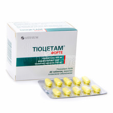 Тіоцетам форте таблетки вкриті оболонкою 60 штук