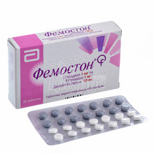 Фемостон таблетки вкриті оболонкою 1 мг + 10 мг 28 штук