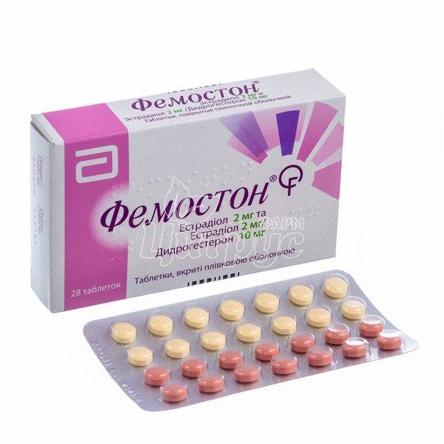 Фемостон таблетки вкриті оболонкою 2 мг + 10 мг 28 штук