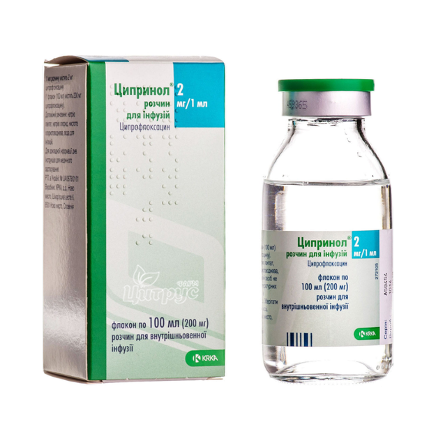 Ципринол розчин для інфузій флакон 200 мг 100 мл