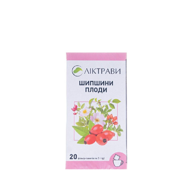 Шипшини плоди фільтр-пакети 3 г 20 штук