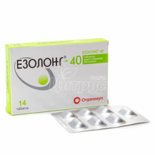 Езолонг таблетки вкриті оболонкою 40 мг 14 штук