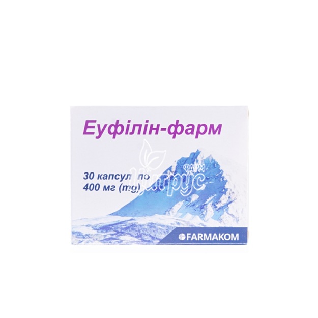 Еуфілін-Фарм капсули 400 мг 30 штук