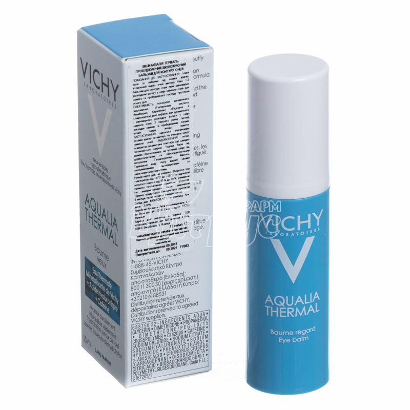 фото 1-2/Віши Аквалія Термаль (Vichy Aqualia Thermal) Бальзам для контуру очей пробуджуючий, зволожуючий 15 мл