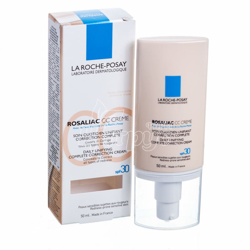 фото 1/Ля Рош позе Розаліак СС (La Roche Posay Rosaliac СС) Крем корегуючий для шкіри схильної до почервоніння SPF 30 50 мл