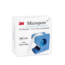 Лейкопластир хірургічний на паперовій основі Мікропор (Micropore) 3M (2,5 см x 5 м)