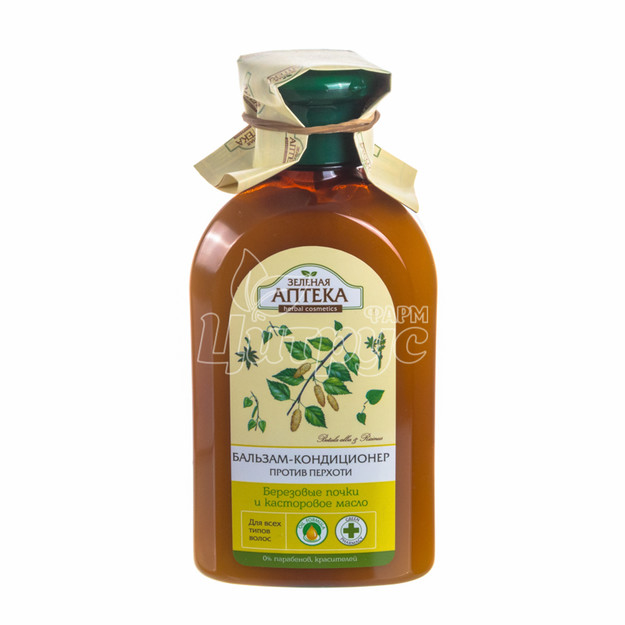 Бальзам-кондиціонер Зелена Аптека Березові бруньки і касторове Олія проти лупи 300 мл