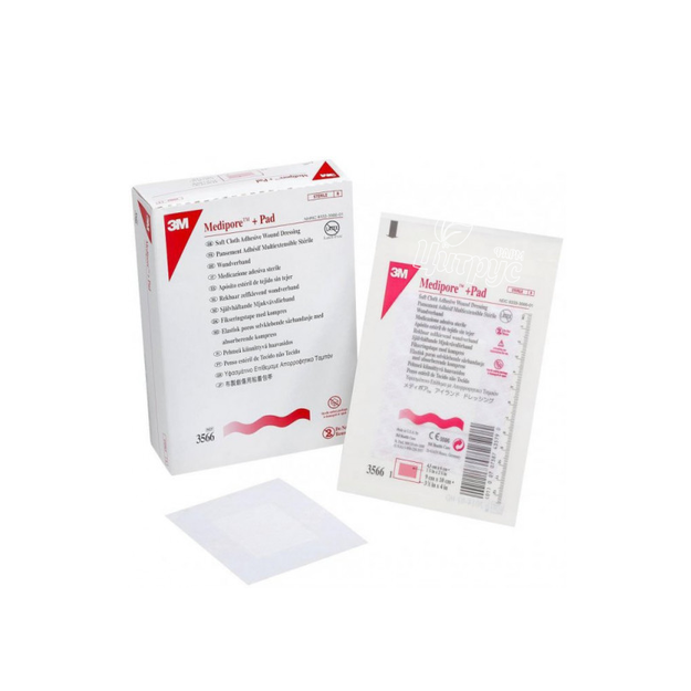 Пов*язка адгезивна для закриття ран Медіпор + Пад (Medipore + Pad) (10 см х 10 см)