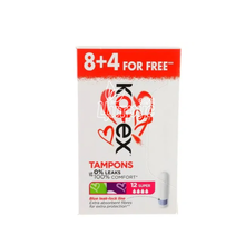 Тампони жіночі гігієнічні Котекс (Kotex) Супер (Super) 8 штук + 4 штуки