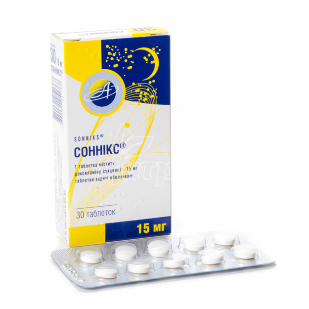 Соннікс таблетки вкриті оболонкою 15 мг 30 штук