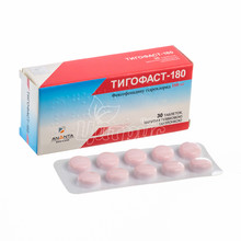 Тигофаст-180 таблетки вкриті оболонкою 180 мг 30 штук
