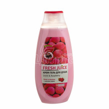 Крем-гель для душу Фреш Джус (Fresh Juice) Лічі і Малина (Litchi & Raspberry) 400 мл