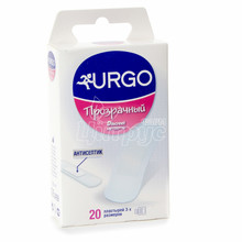 Лейкопластир прозорий Урго (Urgo) набір з антисептиком 20 штук