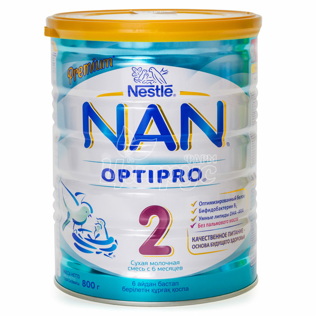 Суміш молочна дитяча Нестле НАН (Nestle NAN) 2 Оптіпро (Optipro) з 6 місяців 800 г