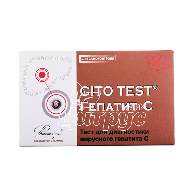 Тест діагностичний Цито Тест (Cito test) HCV для визначення вірусного гепатиту С 1 штука
