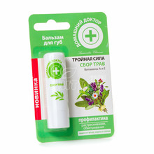 Бальзам для губ Домашній Доктор Лікувальний збір трав 3,6 г