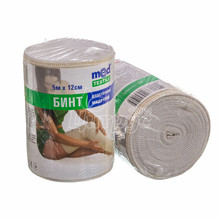 Бинт еластичний медичний середньої розтяжності (5 м х 12 см)