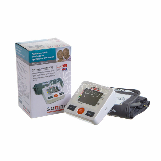 Тонометр Гамма (Gamma) Оптима (Optima) для вимірювання артеріального тиску автоматичний