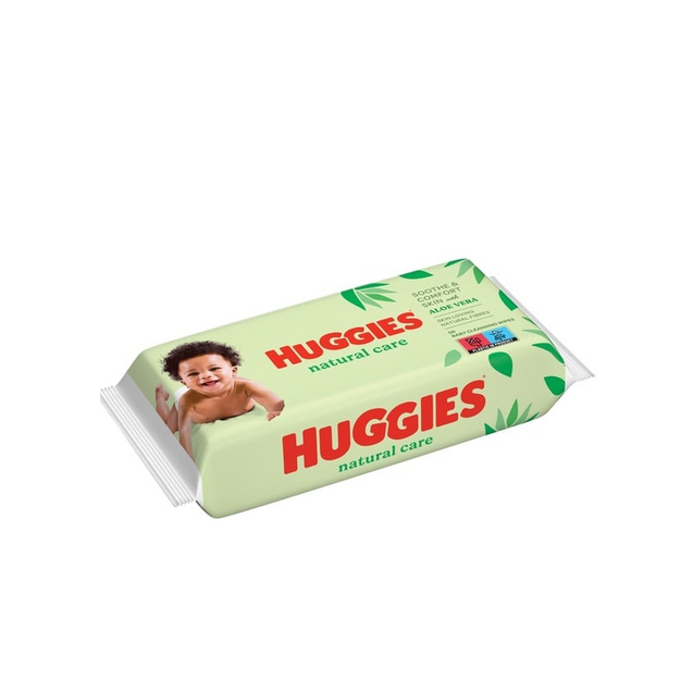 Серветки вологі дитячі Хаггіс (Huggies) Нейчерал Кер (Natural Care) 56 штук