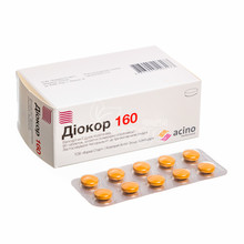 Діокор 160 таблетки вкриті оболонкою 160 мг / 12,5 мг 90 штук